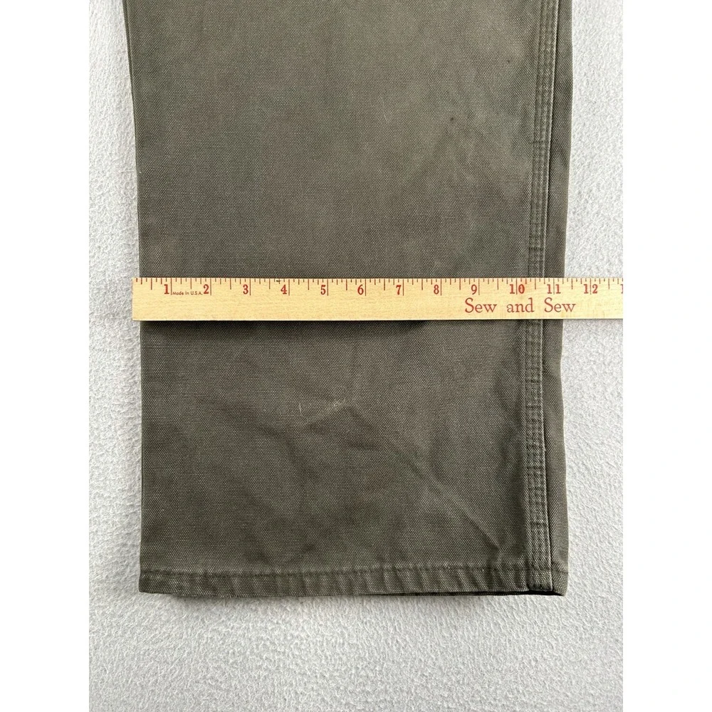 Dickies Men's Green Canvas Cotton Carpenter Work Pants 50x31.5 Construction